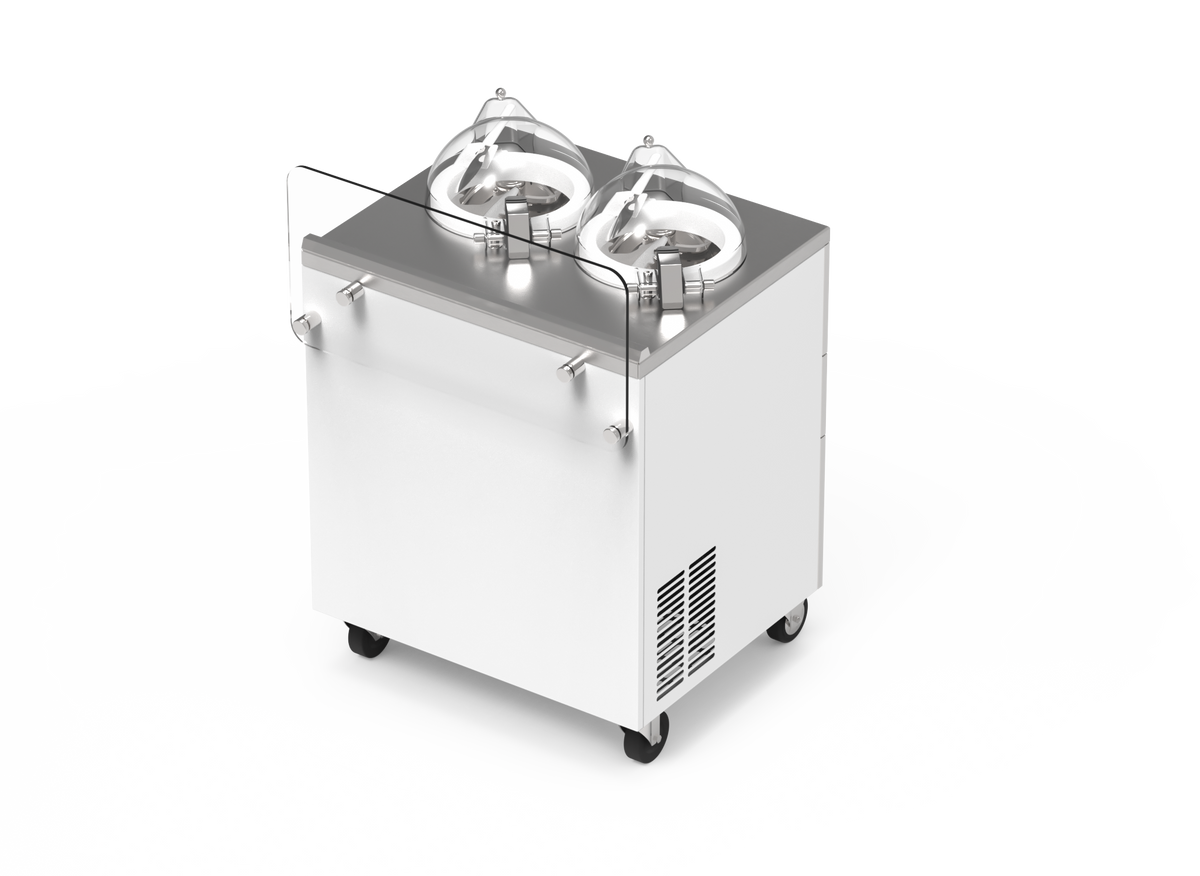 Commercial Gelato Ice Cream Maker, V2, Two Pots – Top Churn